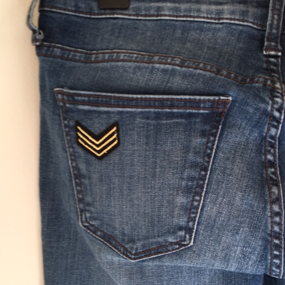 Distressed Rocker Patched Jeans - Picture 12 of 13